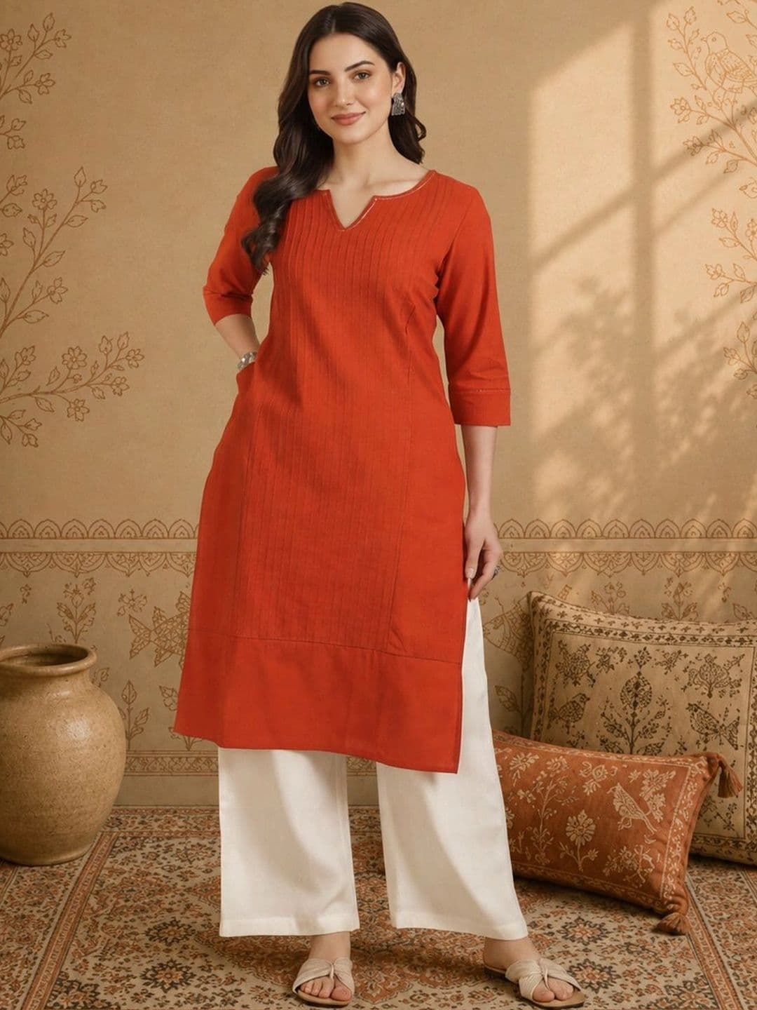Anouk Women Thread Work Kurta - view 1
