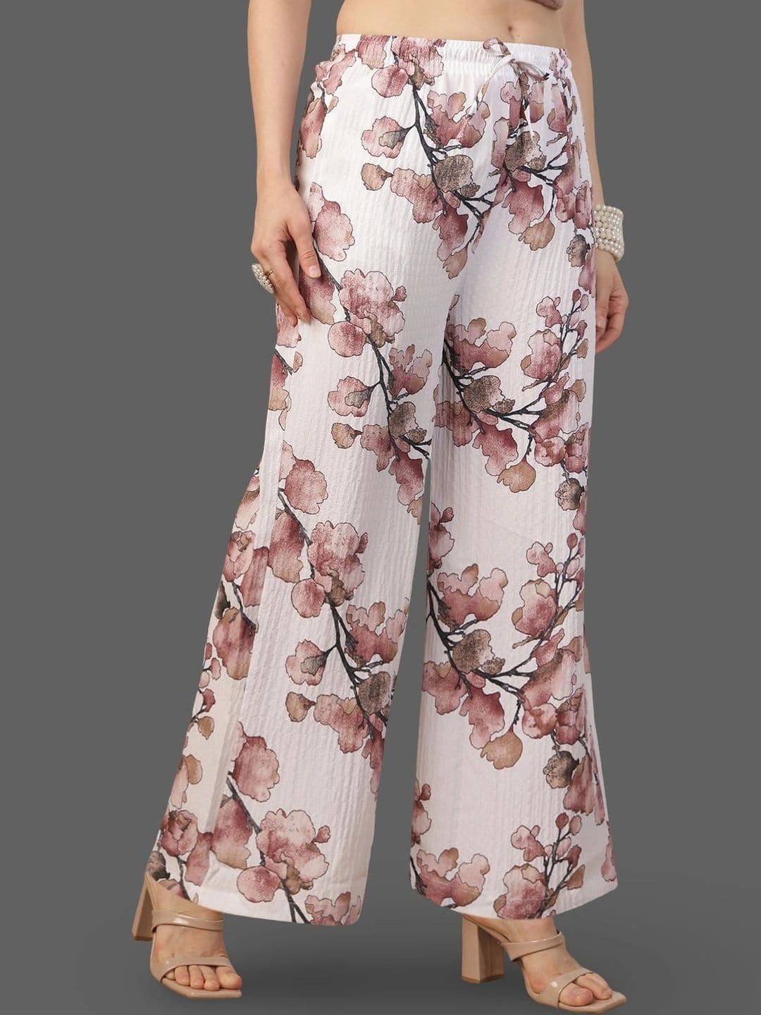 Moda Rapido X Gracit Women Floral Printed Palazzos thumbnail 3