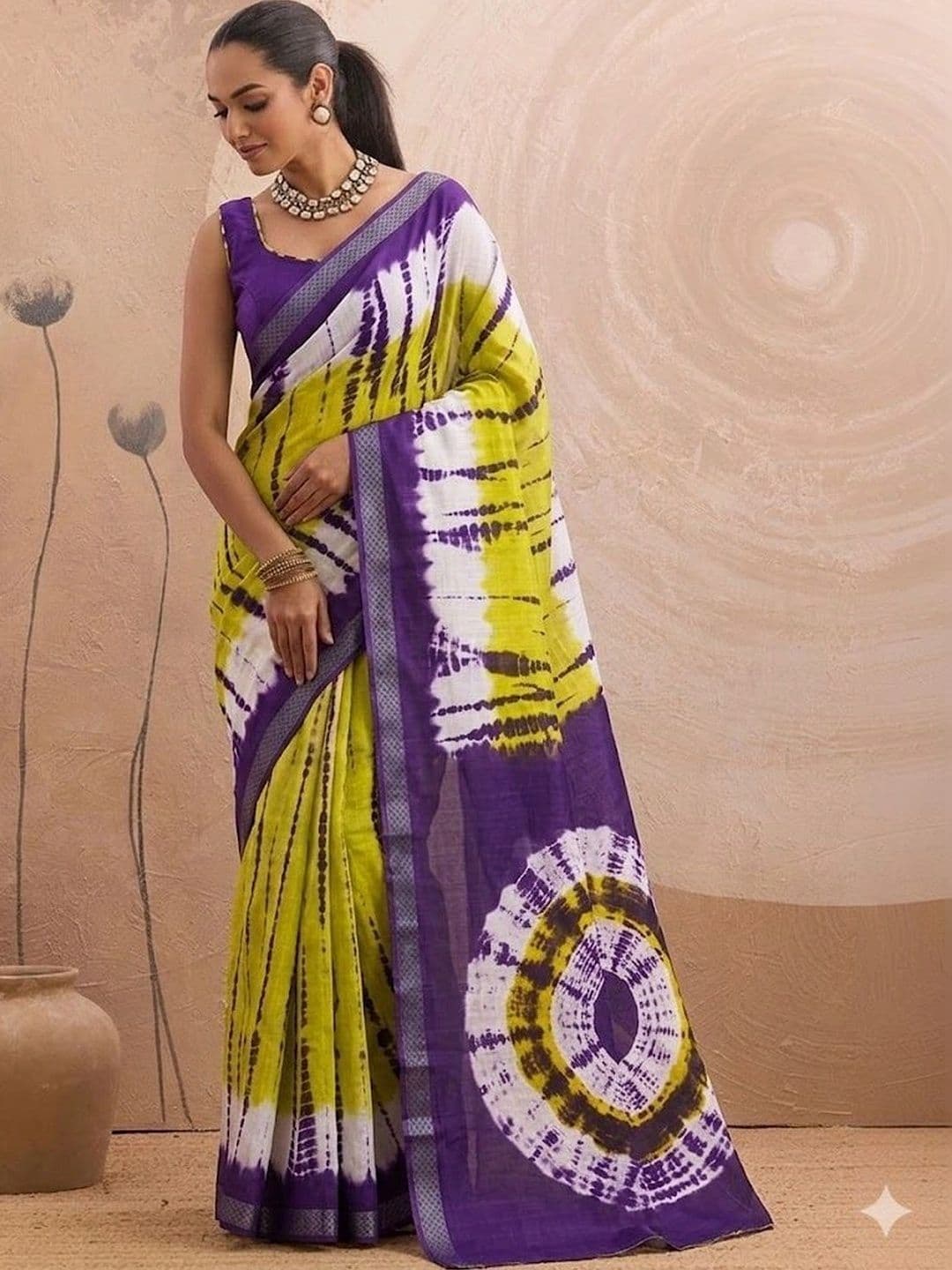 MITITA FASHION Tie and Dye Saree - view 1