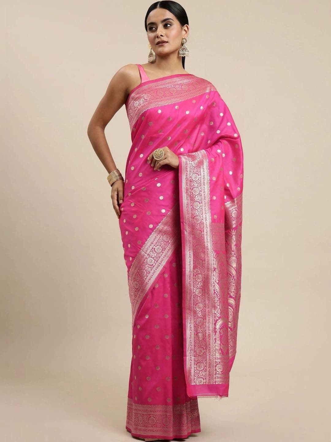 KALINI Woven Design Zari Art Silk Banarasi Saree thumbnail 2