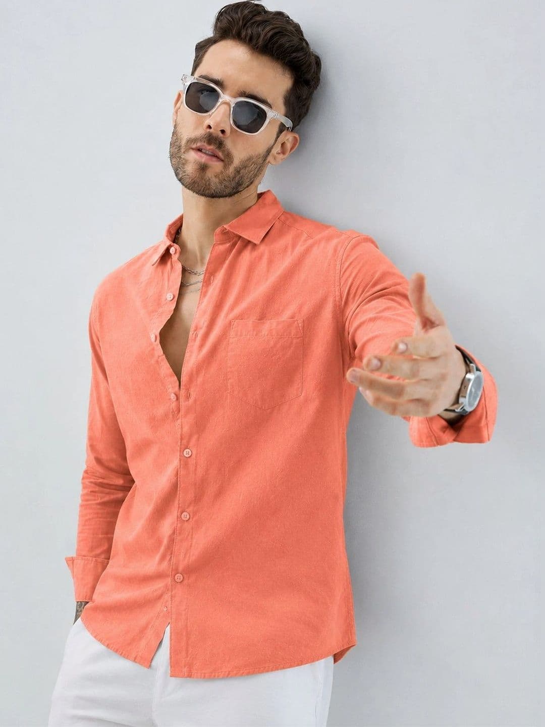 R.Code by The Roadster Life Co. Men Standard Casual Shirt thumbnail 7