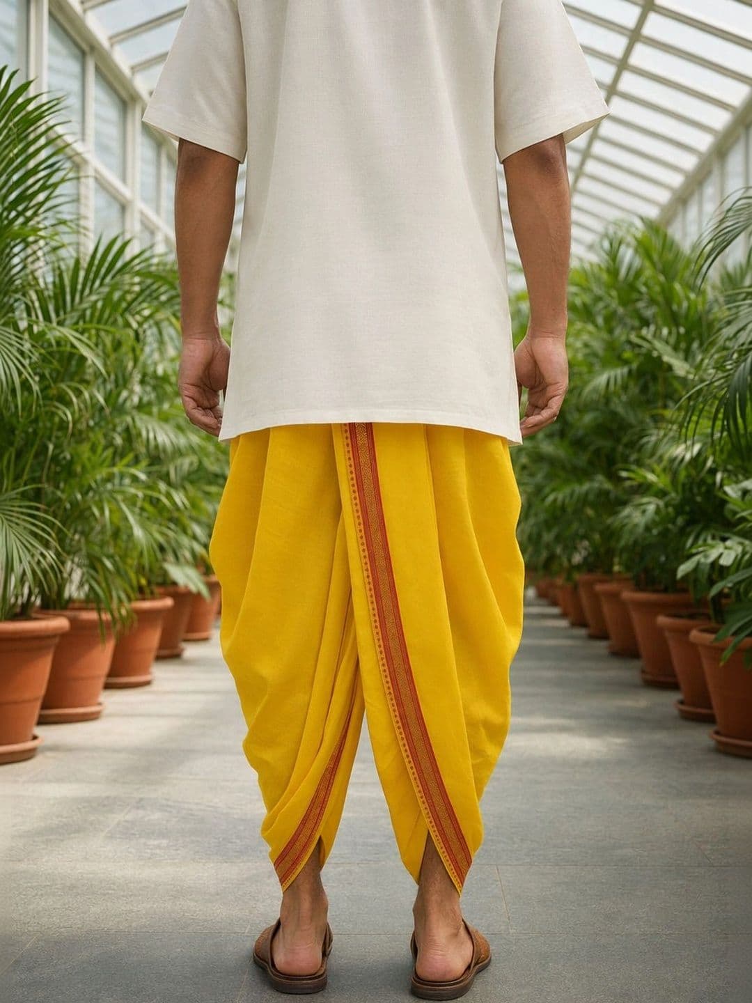 Banarasi Poshak Men Silk Dhoti Dhotis thumbnail 3