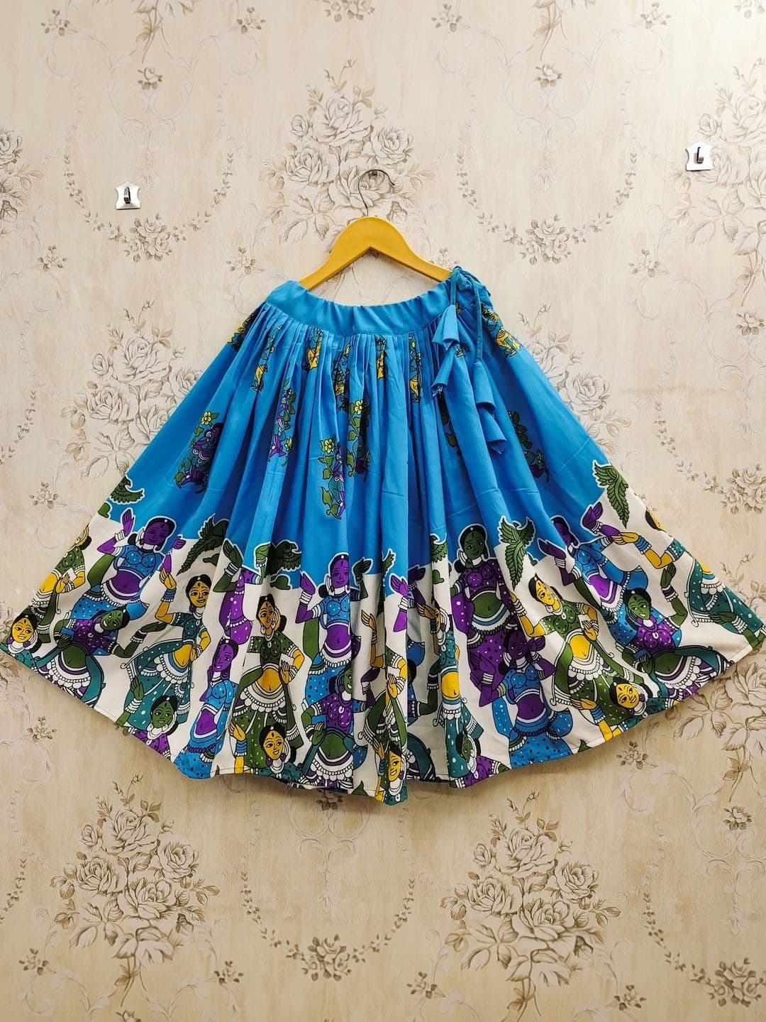 KALINI Girls Printed Ready to Wear Lehenga & Blouse With Dupatta thumbnail 3