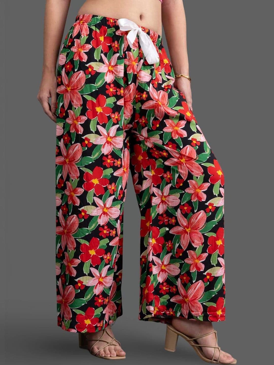 Moda Rapido X Gracit Women Floral Printed Palazzos thumbnail 5