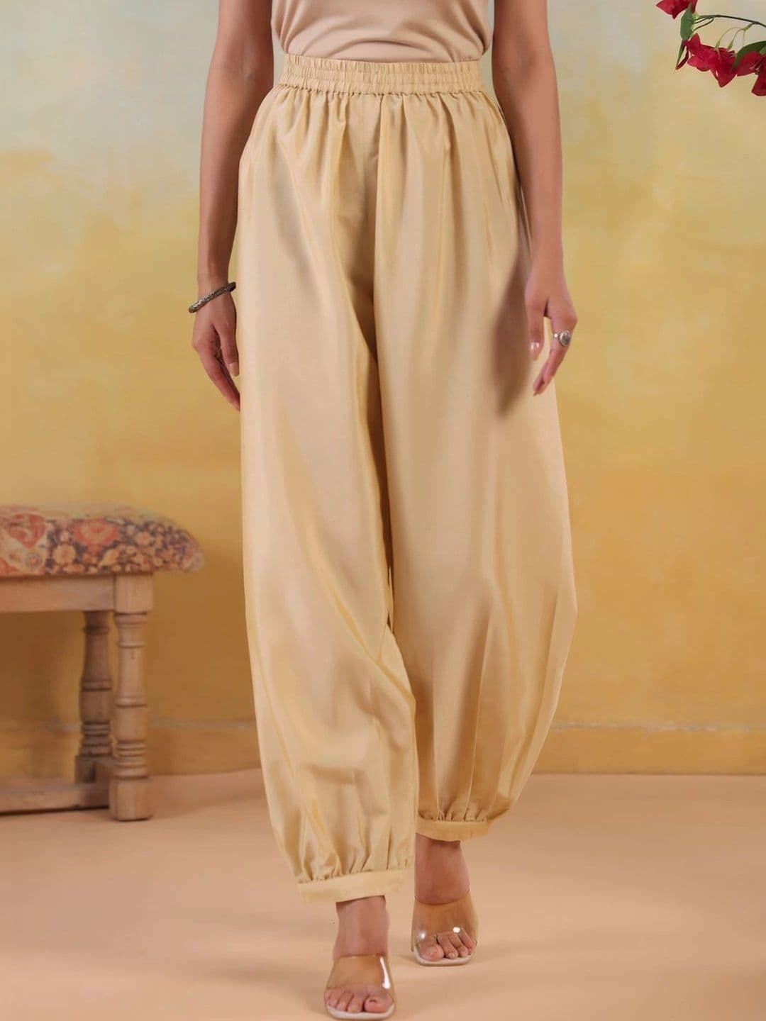JAIPUR KURTI LUXE Women Knitted Ethnic Palazzos - view 1