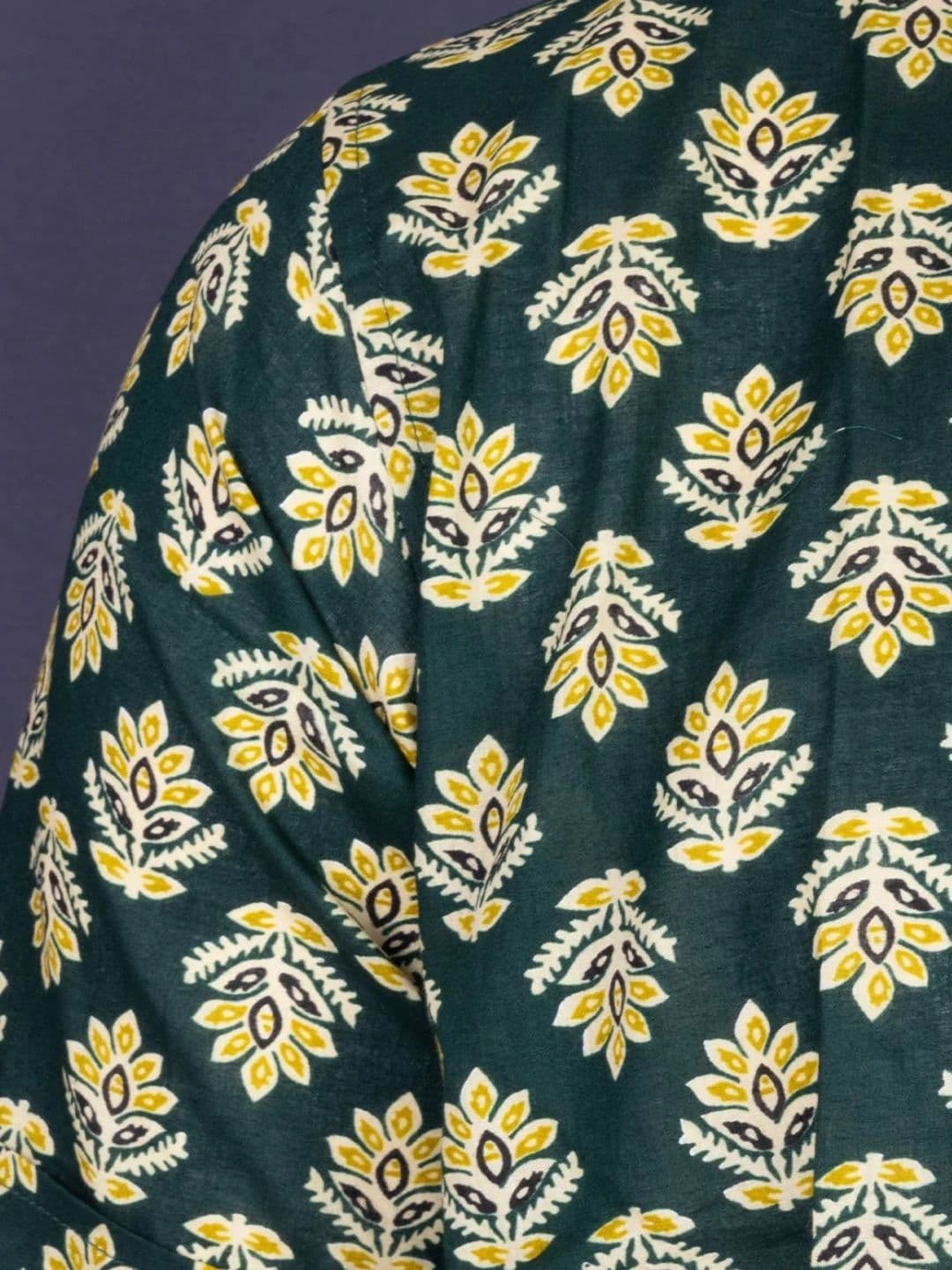 Avishya Men Floral Printed Handloom Kurta thumbnail 4