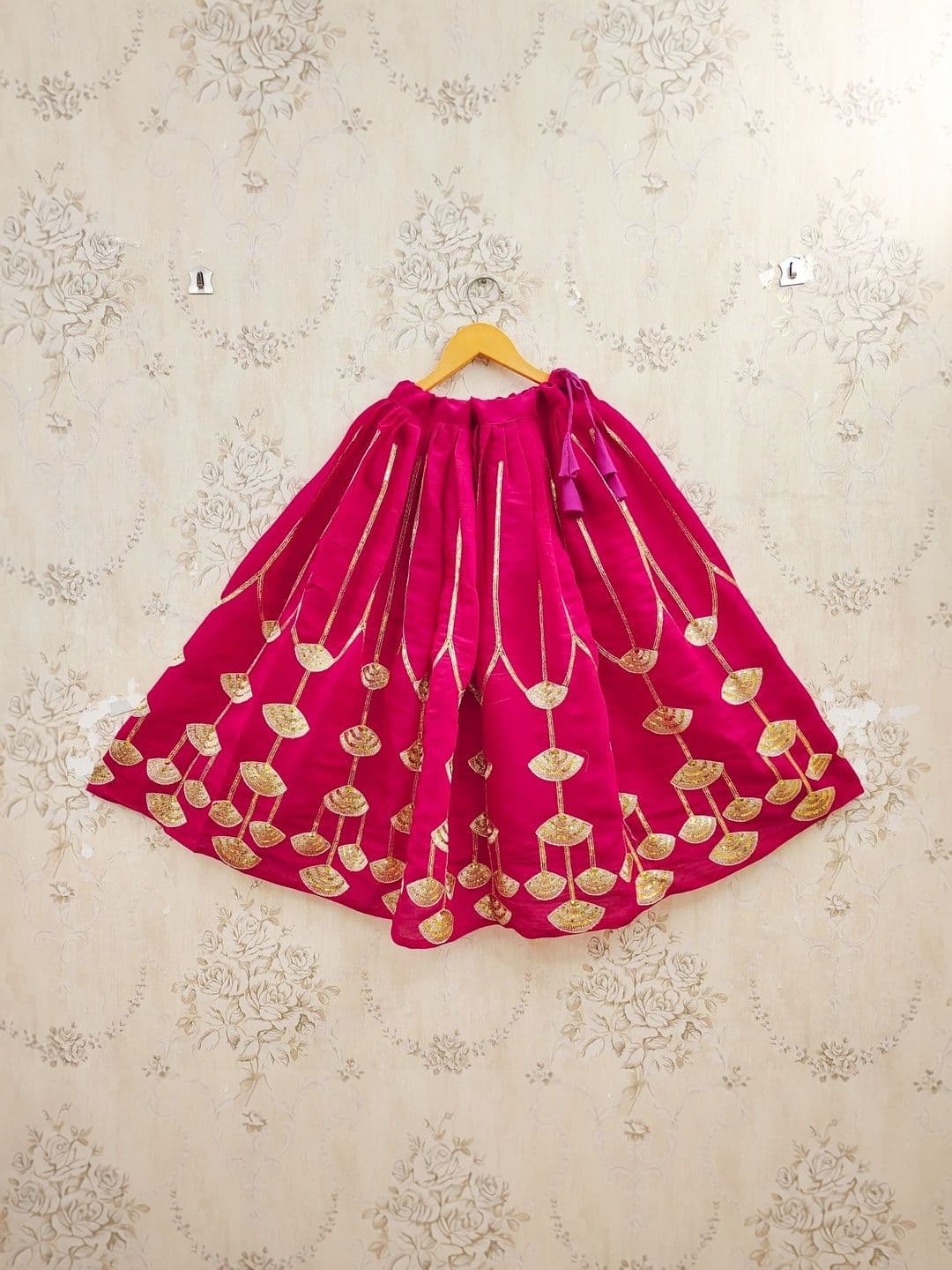KALINI Girls Embellished Sequinned Ready to Wear Lehenga & thumbnail 5