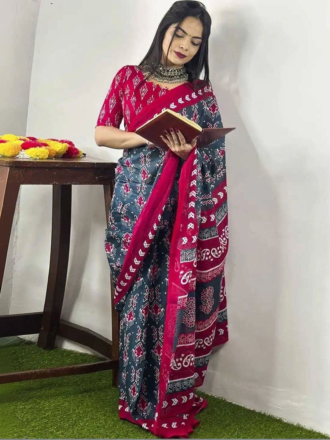 MITITA FASHION Fusion Saree thumbnail 2