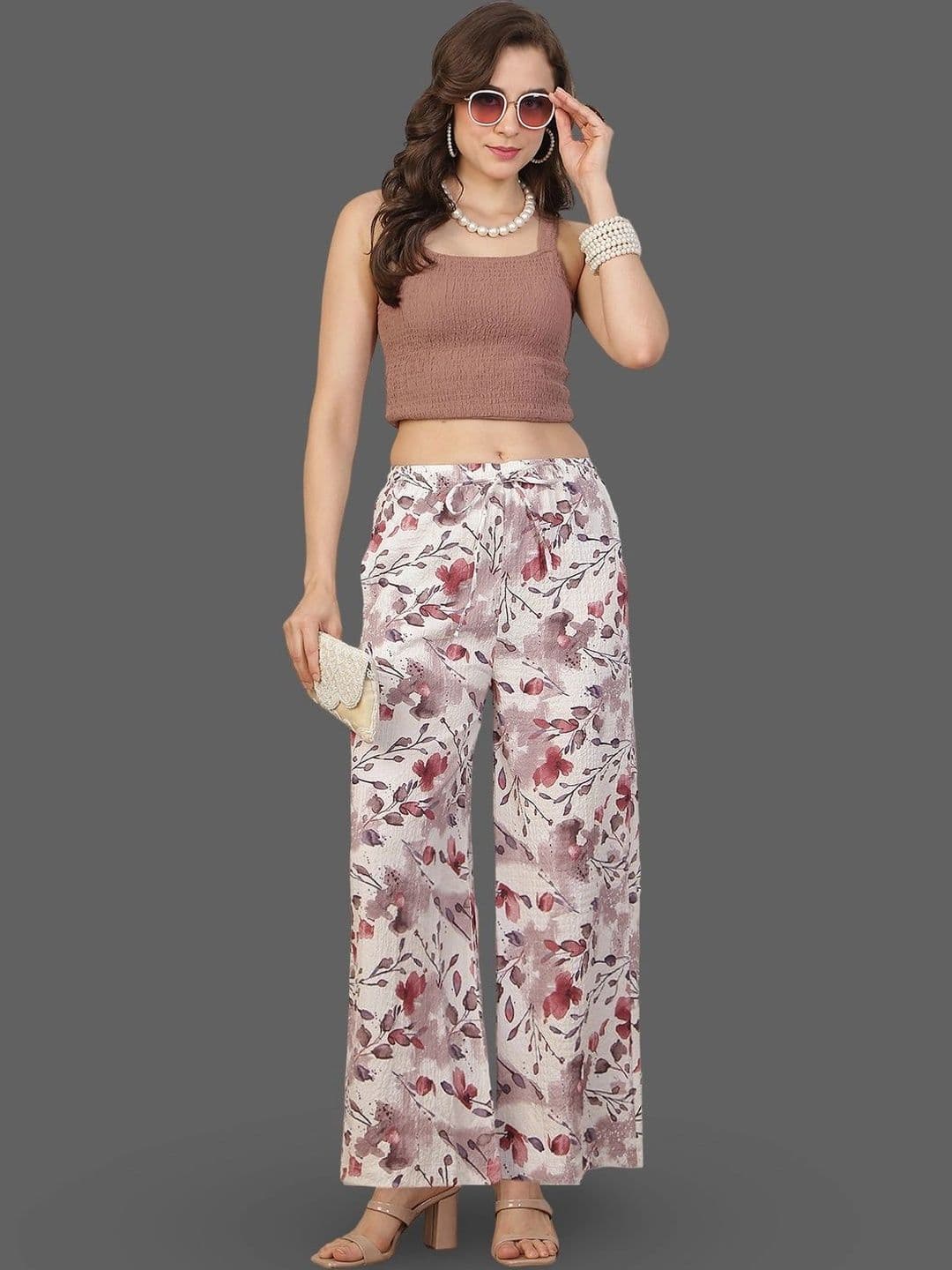 Moda Rapido X Gracit Women Floral Printed Palazzos thumbnail 2