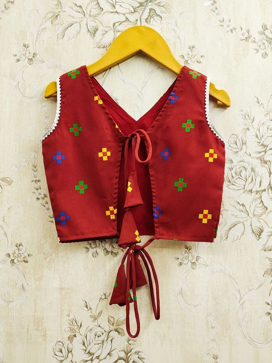 KALINI Girls Embroidered Thread Work Ready to Wear Lehenga & thumbnail 4