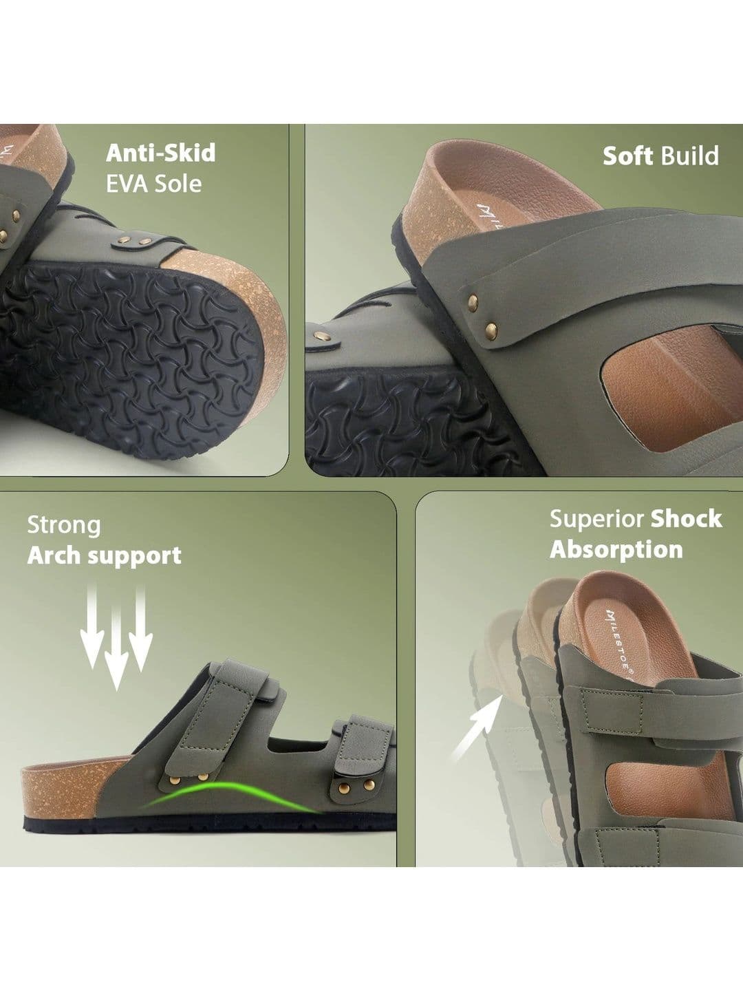 MILESTOE Men PU Comfort Sandals thumbnail 6