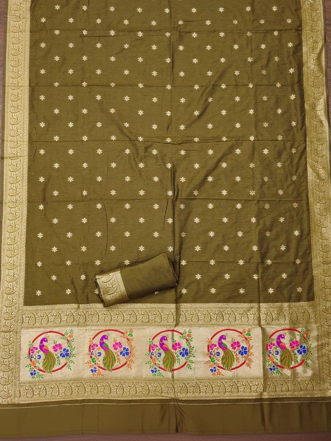 KALINI Pure Cotton Unstitched Dress Material thumbnail 2