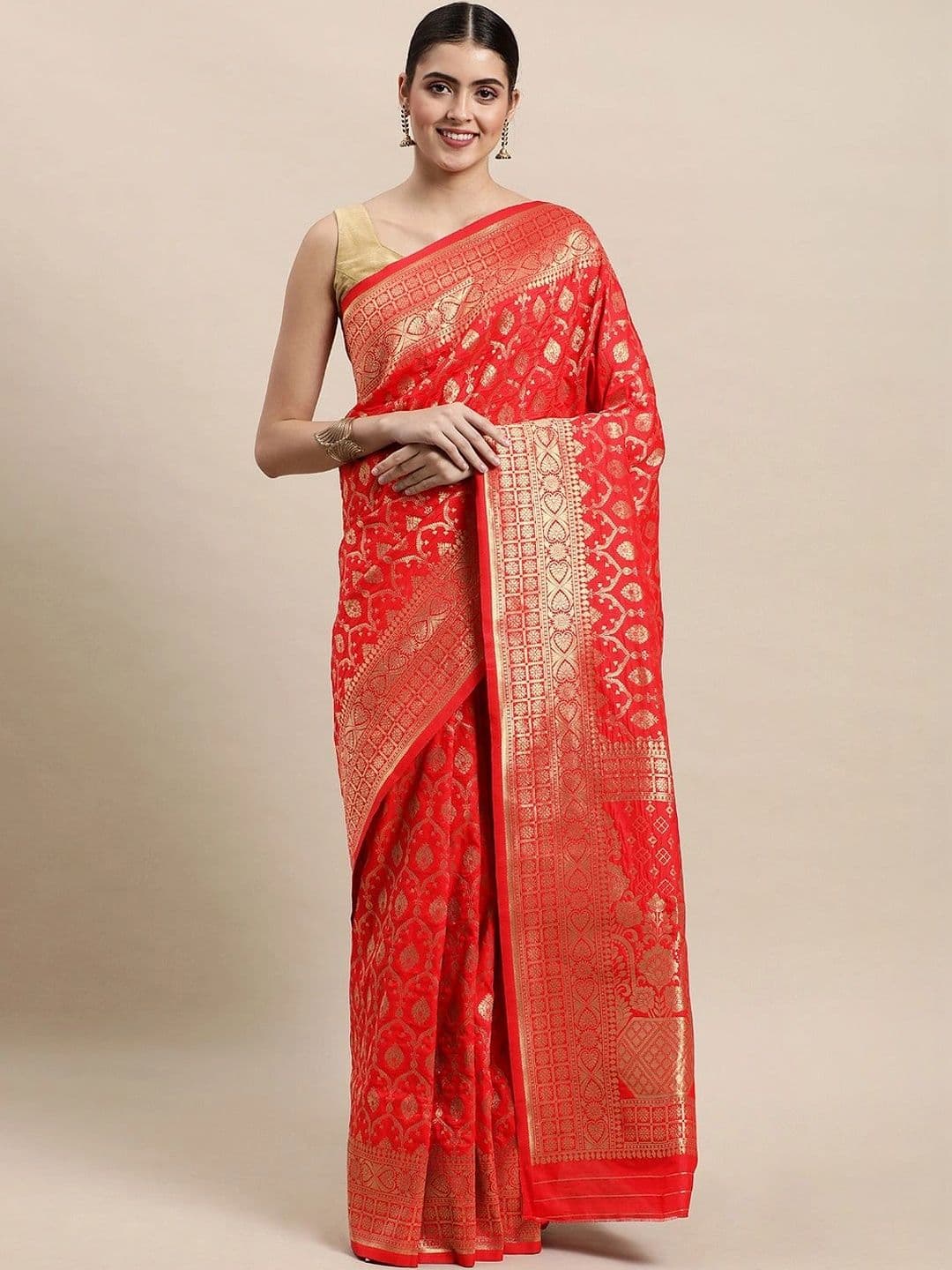 KALINI Woven Design Zari Art Silk Banarasi Saree - view 1