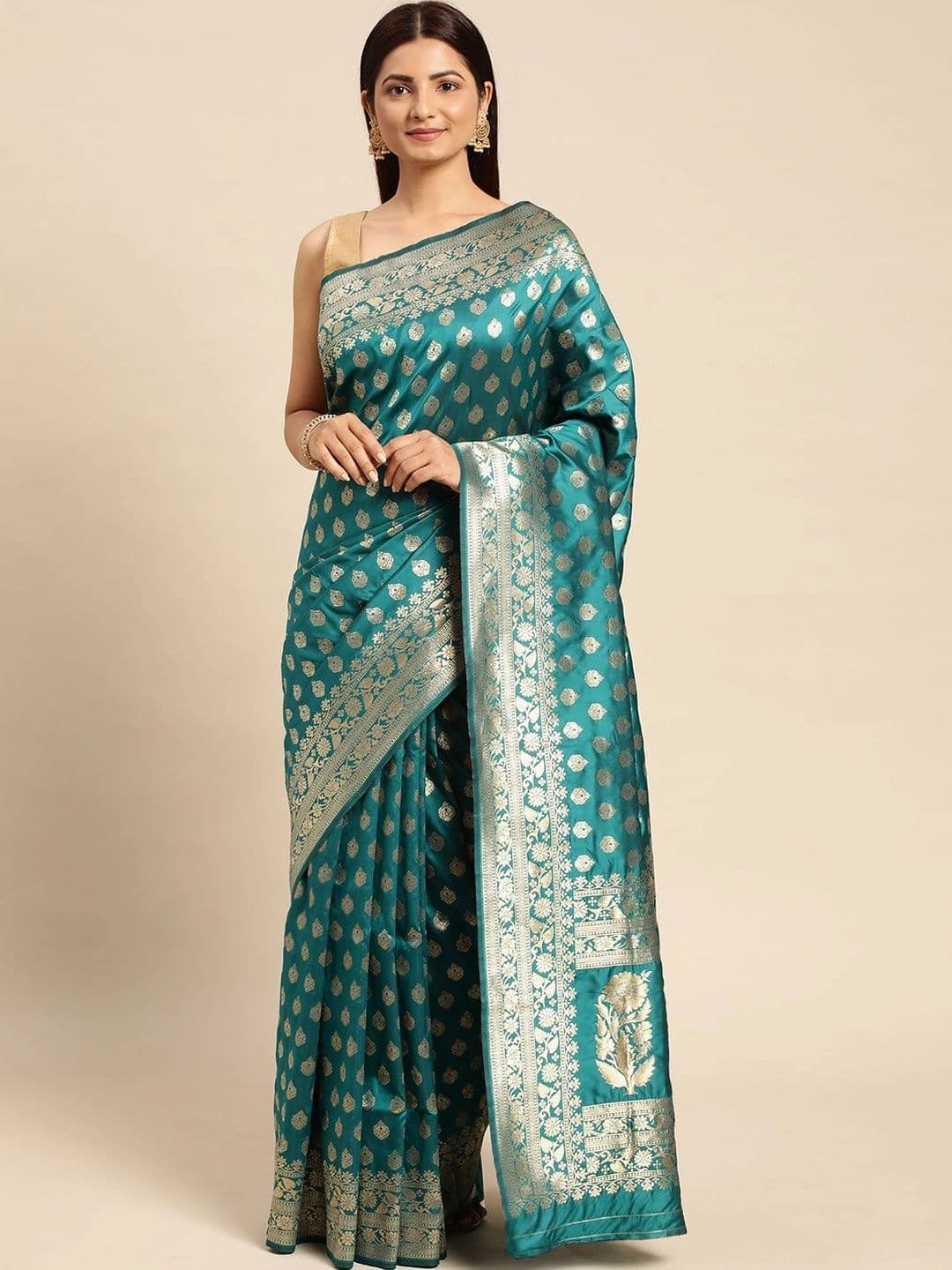 Dhaaga Ghar Woven Design Zari Art Silk Banarasi Saree - view 1