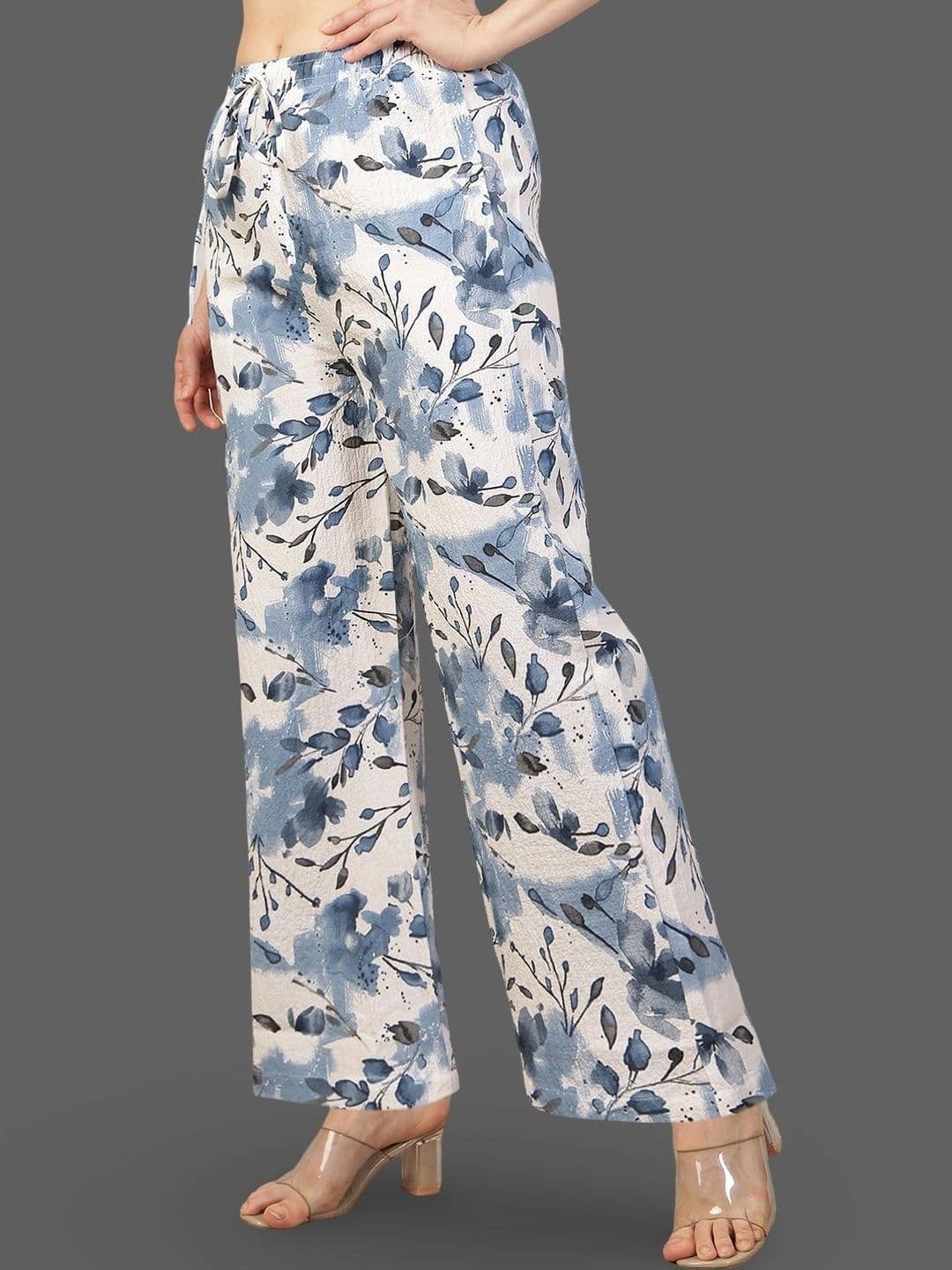 Moda Rapido X Gracit Women Floral Printed Palazzos thumbnail 5