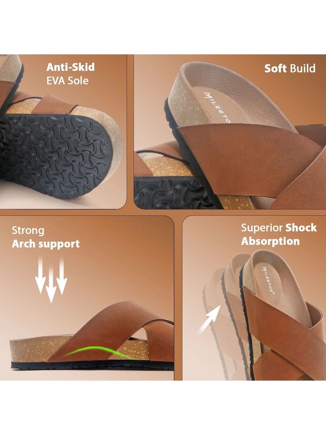 MILESTOE Men PU Comfort Sandals thumbnail 4