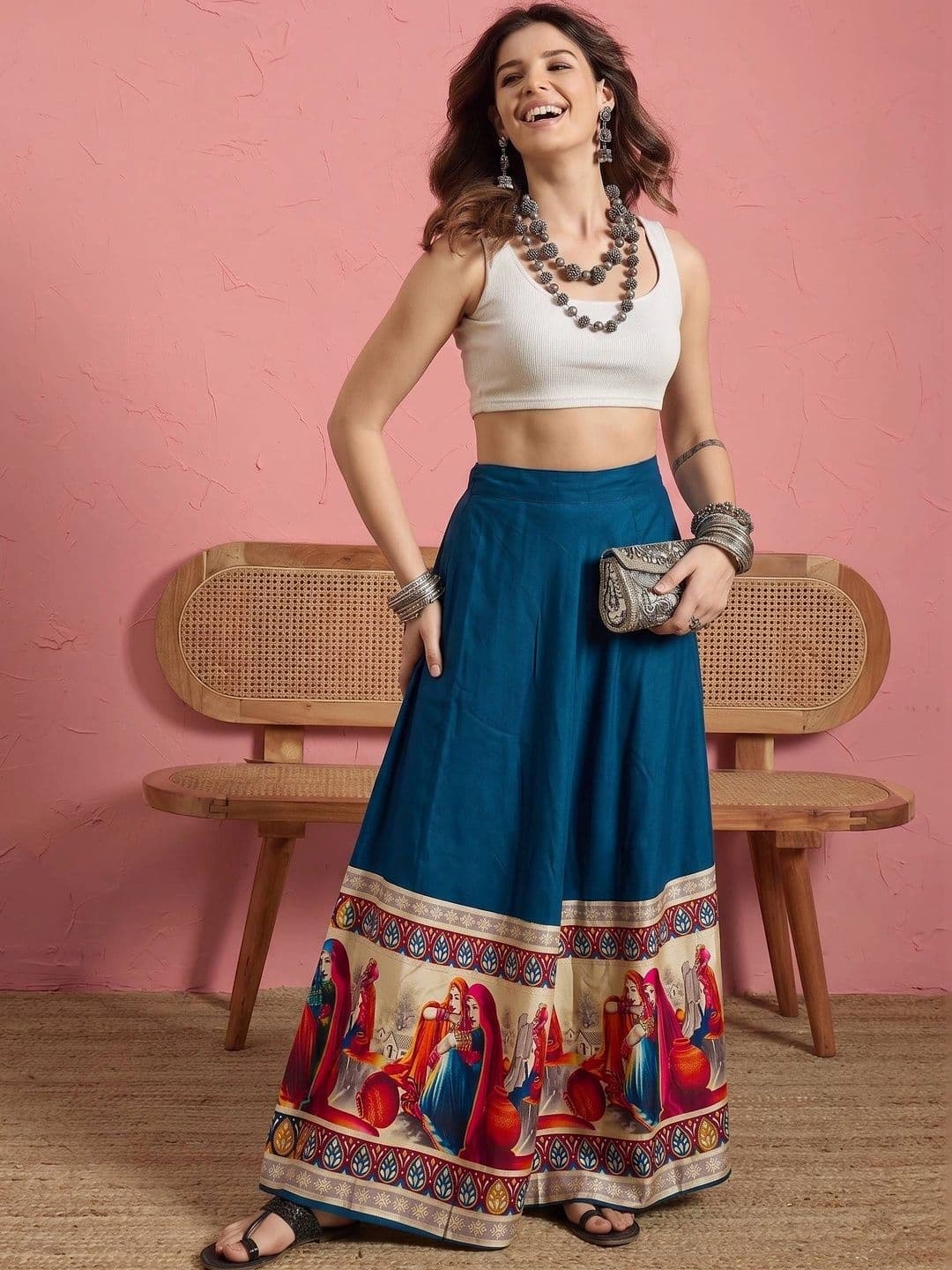 InWeave Women Maxi Flared Skirt thumbnail 4