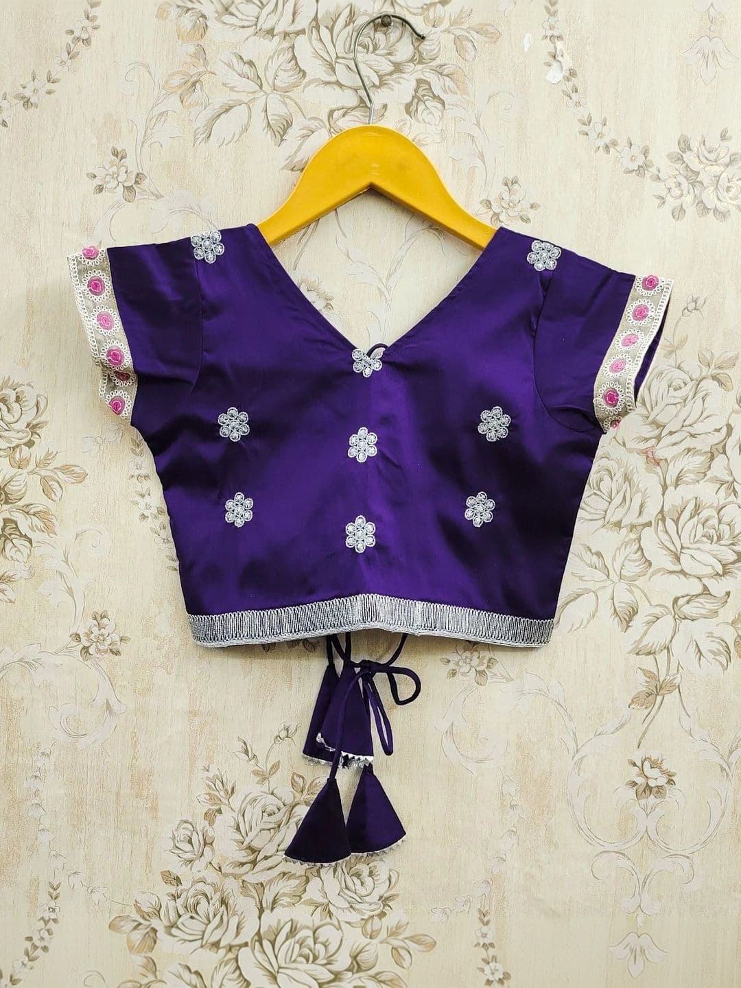 KALINI Girls Embroidered Thread Work Ready to Wear Lehenga & thumbnail 6