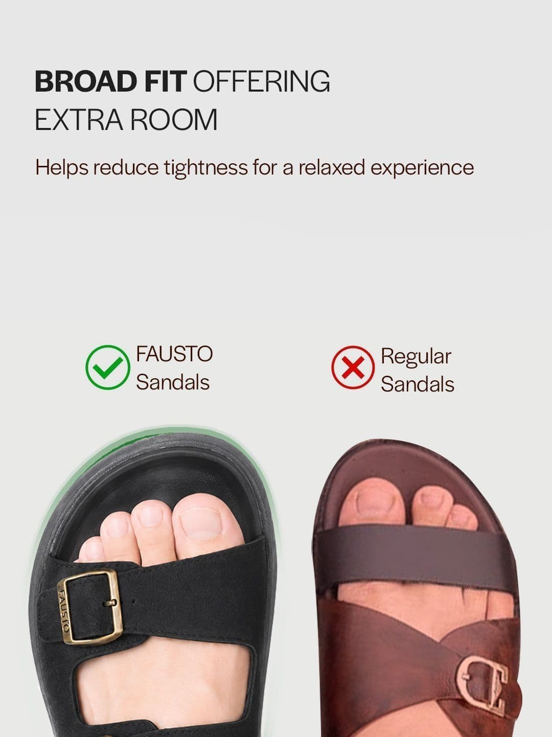 FAUSTO Men Open Toe Slip-On Comfort Sandals thumbnail 6