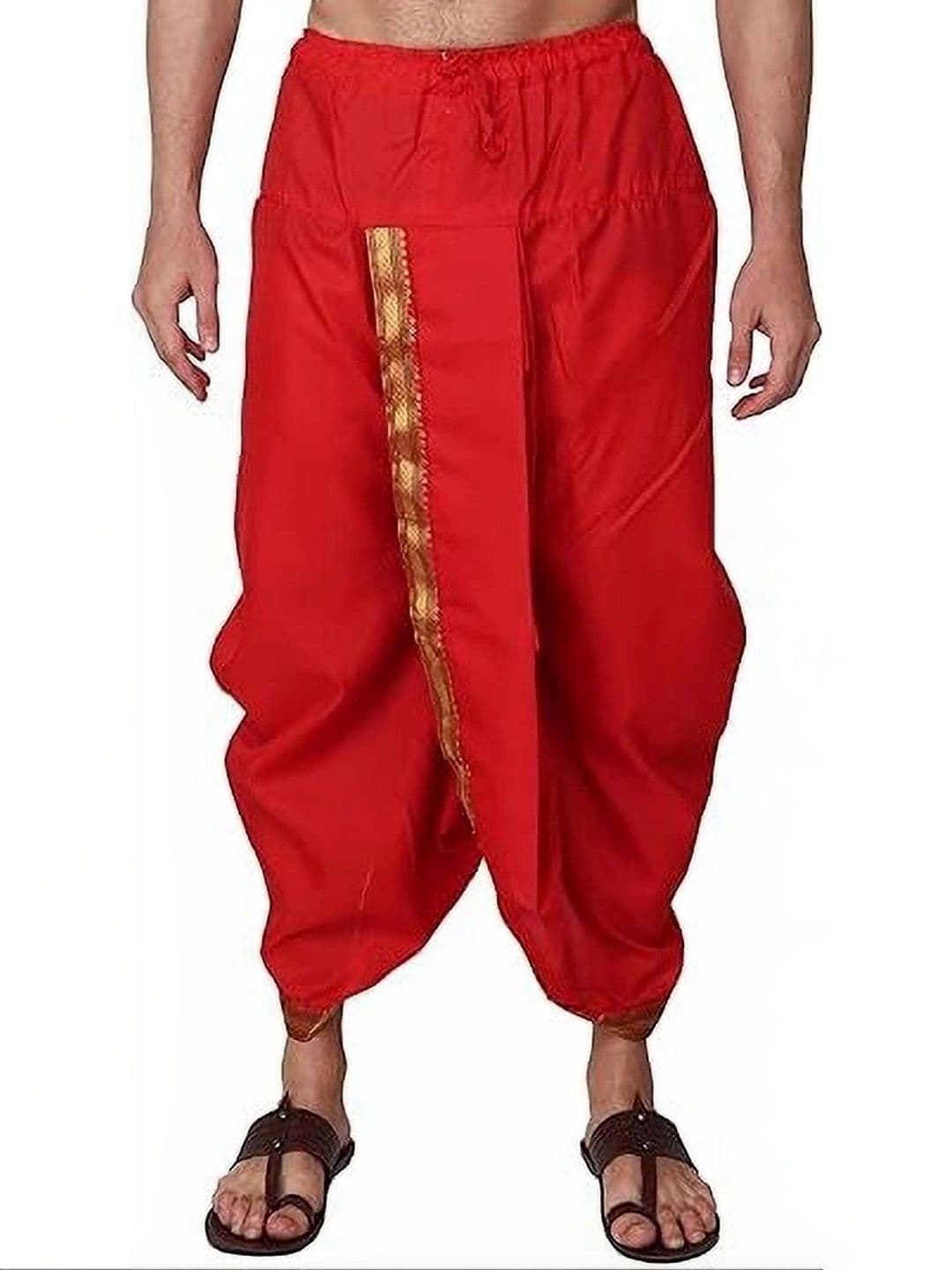Banarasi Poshak Men Silk Dhoti Dhotis - view 1