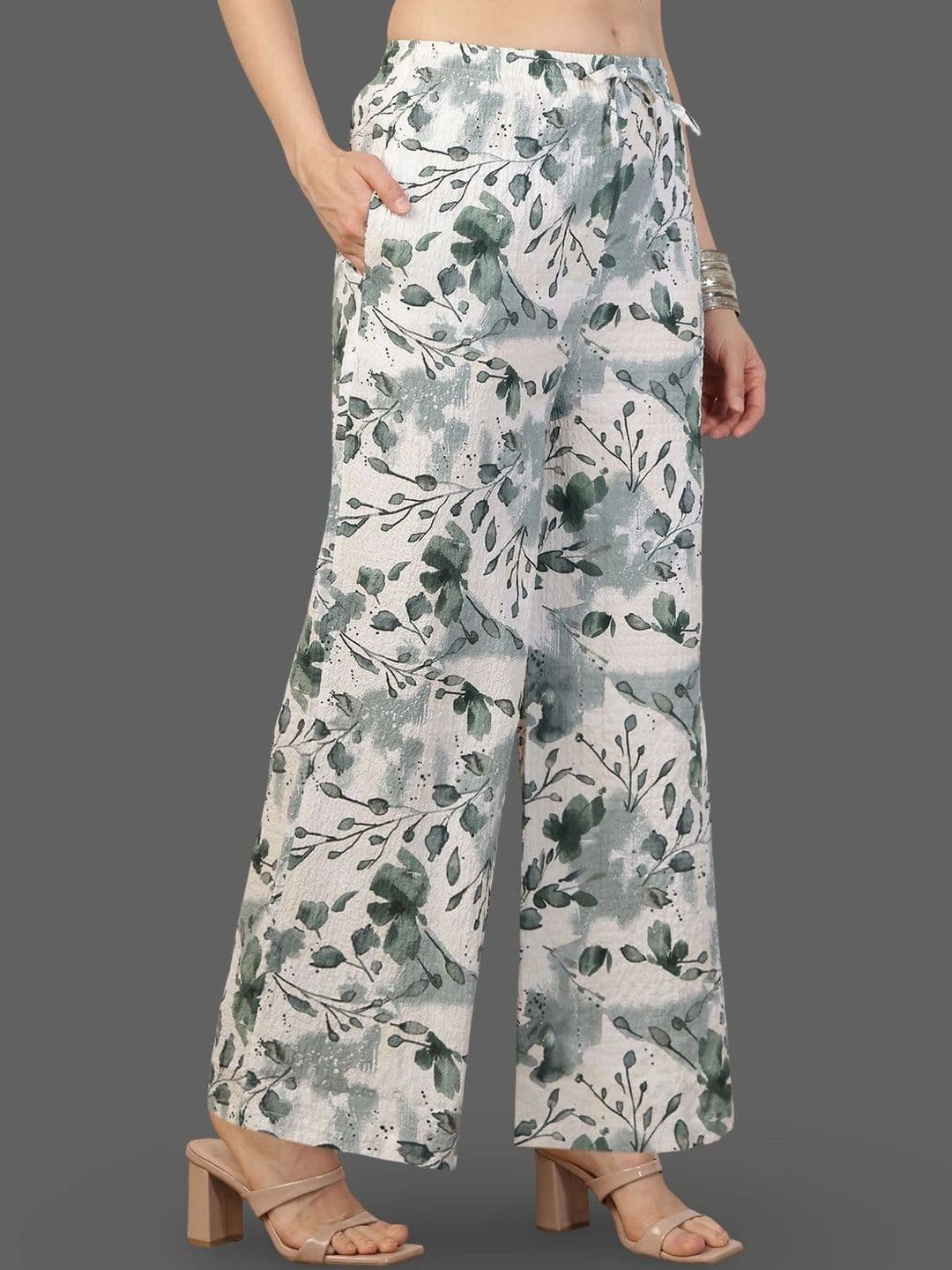 Moda Rapido X Gracit Women Floral Printed Ethnic Palazzos thumbnail 3