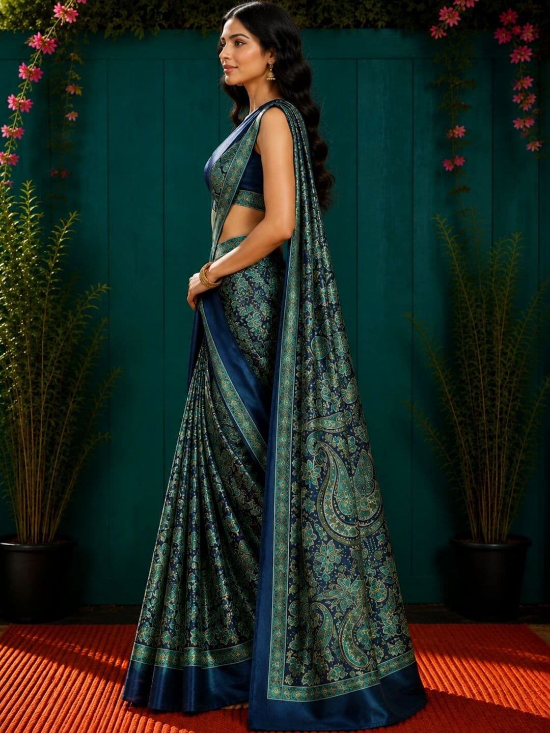 DIVASTRI Art Silk Designer Saree thumbnail 2