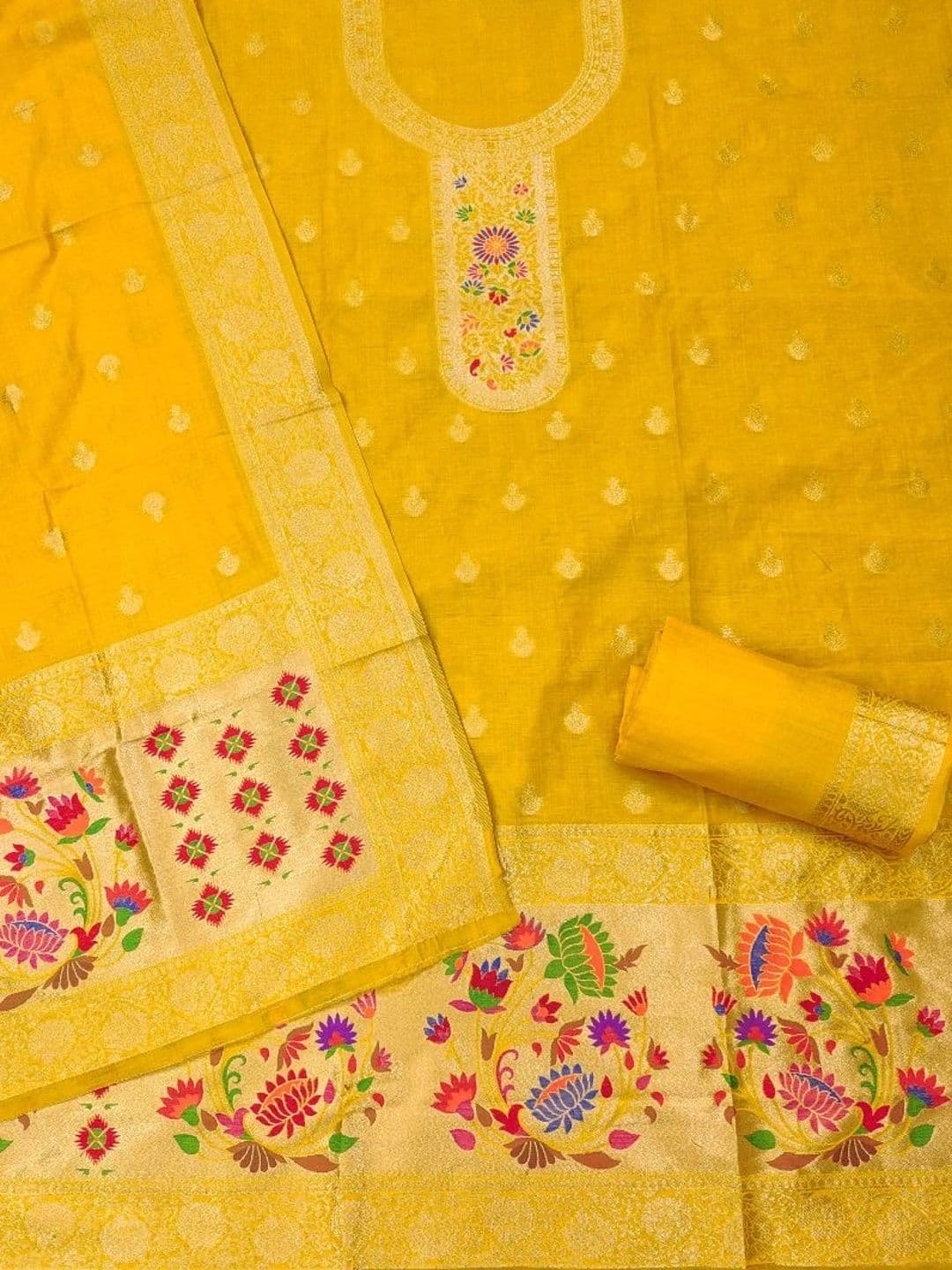 Dhaaga Ghar Pure Cotton Unstitched Dress Material thumbnail 2