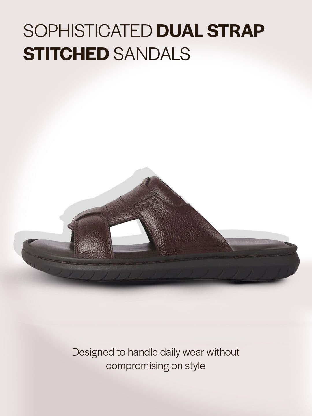FAUSTO Men Leather Comfort Sandals thumbnail 2