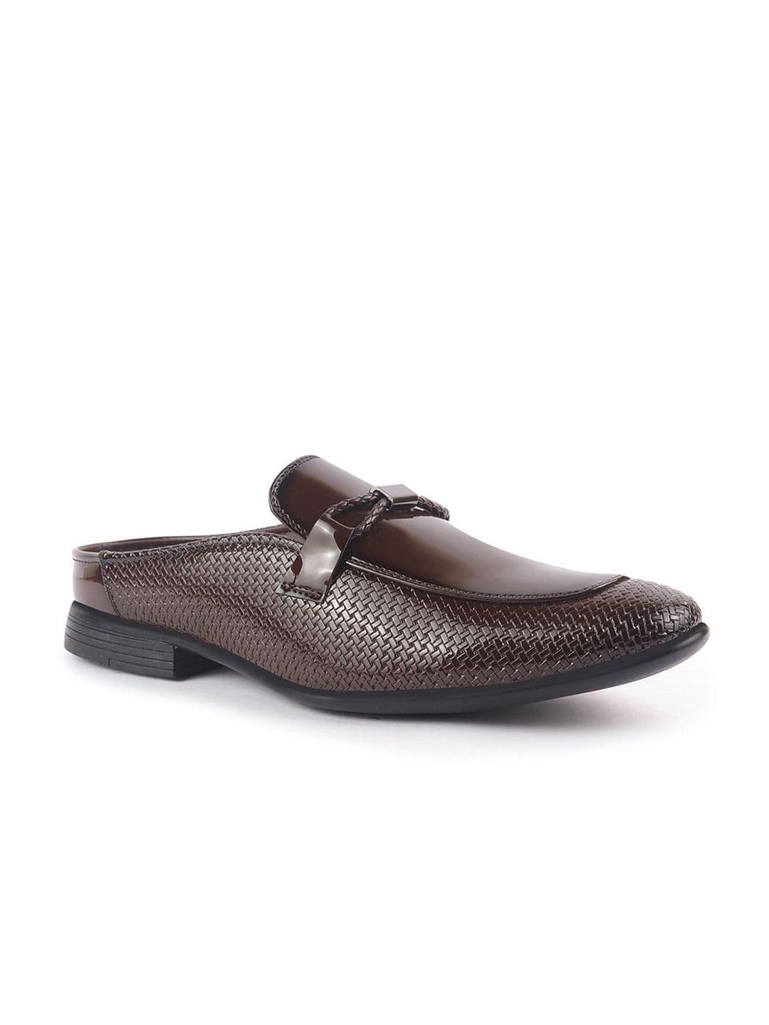 FAUSTO Men Textured Formal Slip-Ons Shoes thumbnail 3