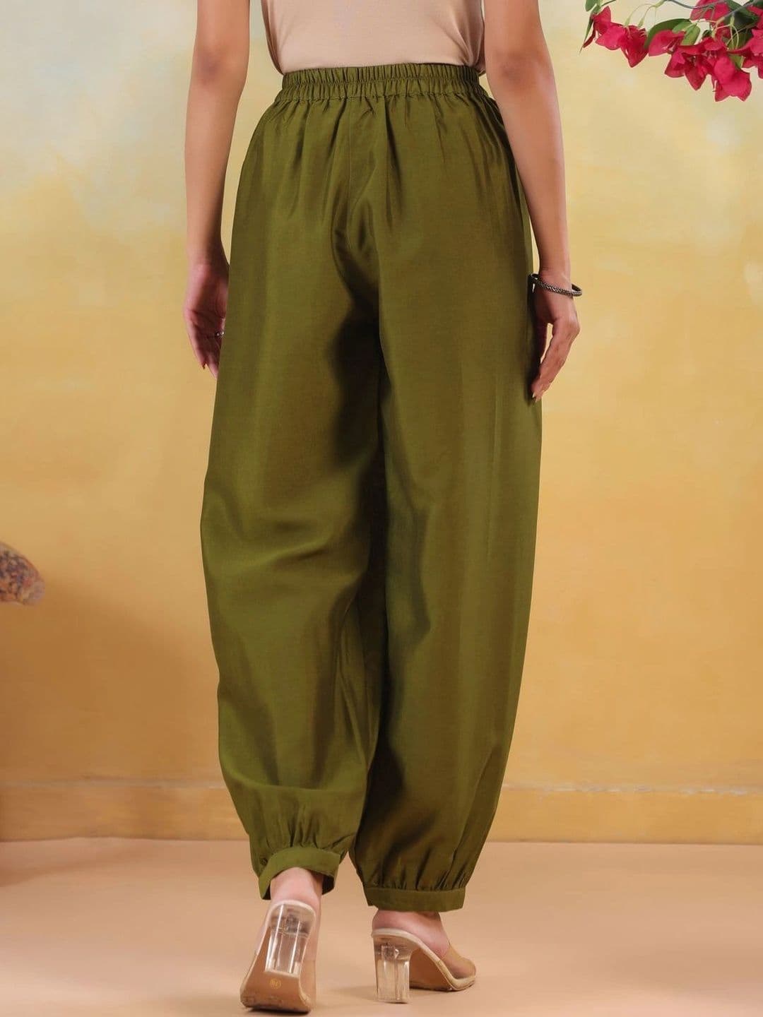 JAIPUR KURTI LUXE Women Knitted Ethnic Palazzos thumbnail 2