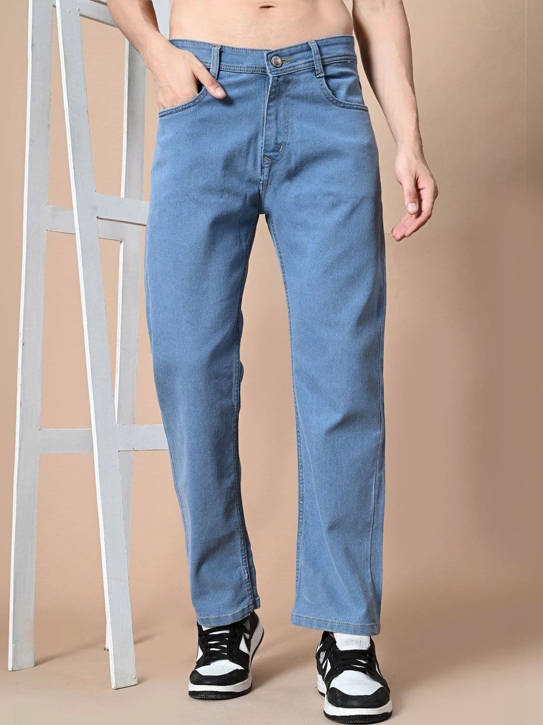 Metronaut Men Classic Regular Fit Mid-Rise Stretchable Jeans - view 1