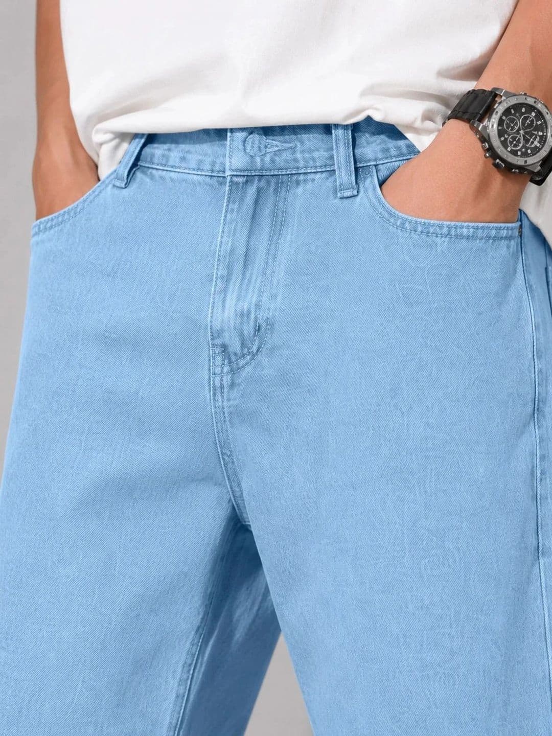BREXX Men Jean Straight Fit Mid-Rise Stretchable Jeans thumbnail 3