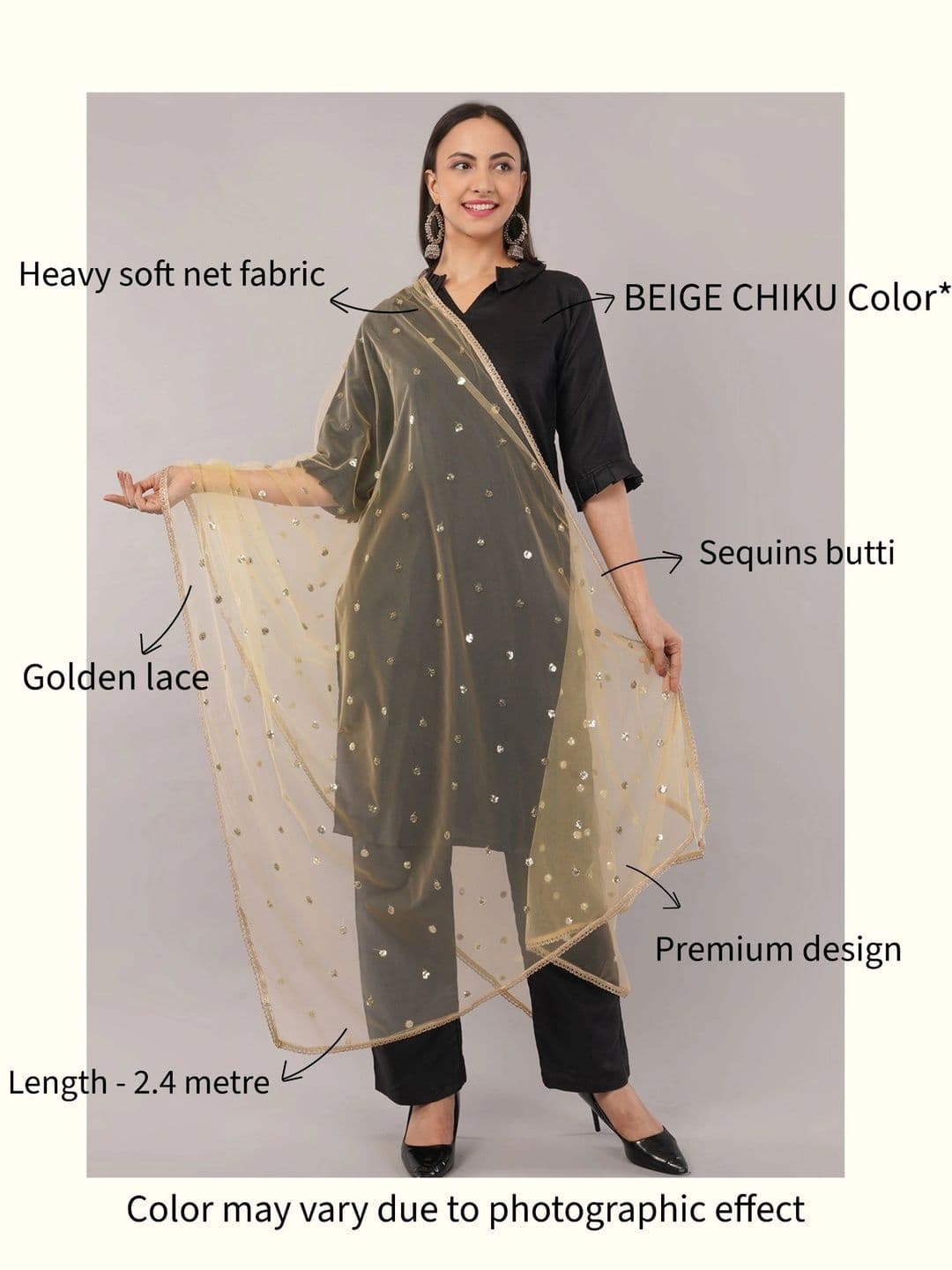 IVAARA Dupatta with Sequinned thumbnail 5