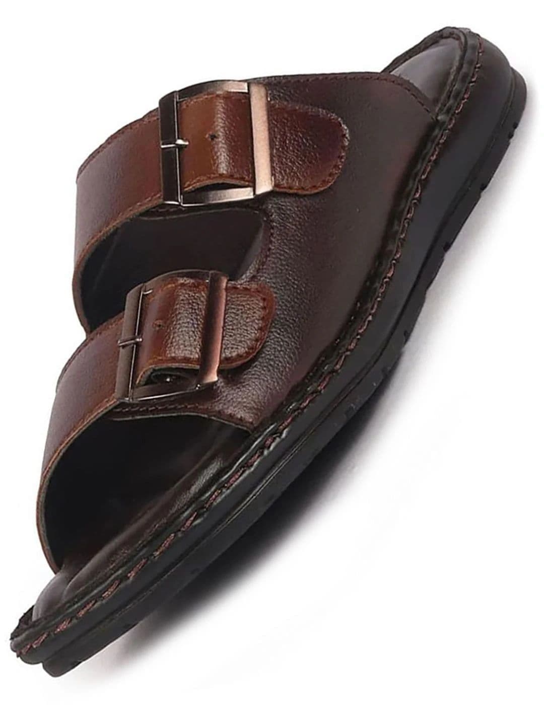 FAUSTO Men PU Comfort Sandals With Buckle Details - view 1