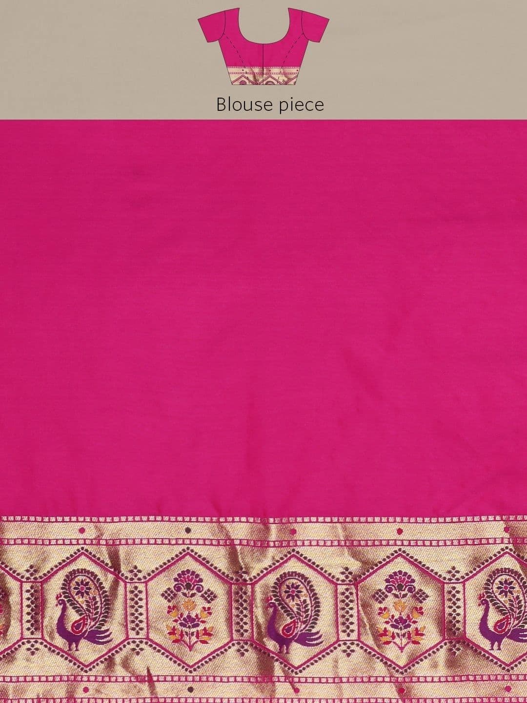KALINI Woven Design Zari Art Silk Paithani Saree thumbnail 4