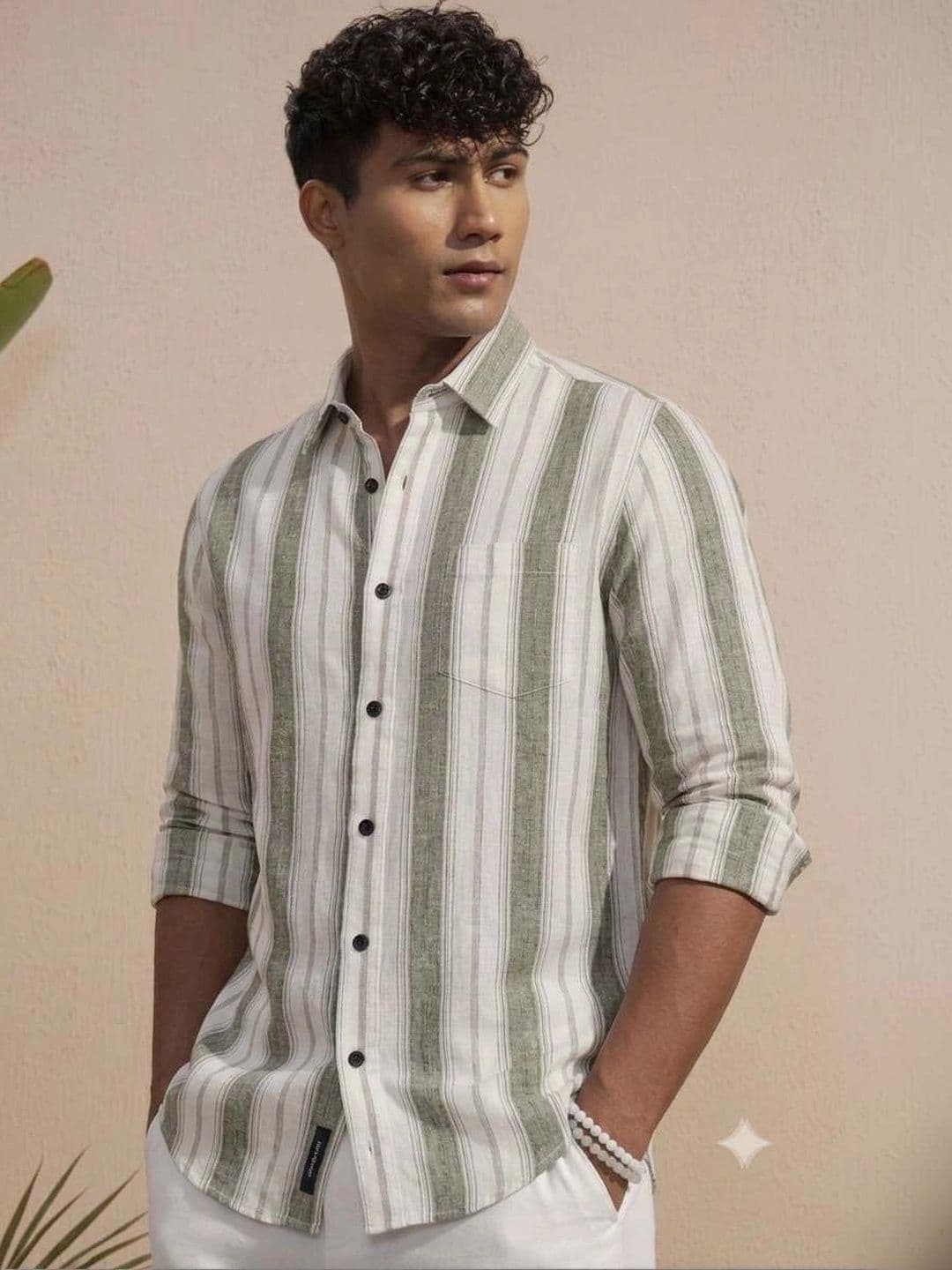 HEMS TRENDS Men Classic Striped Casual Shirt thumbnail 4