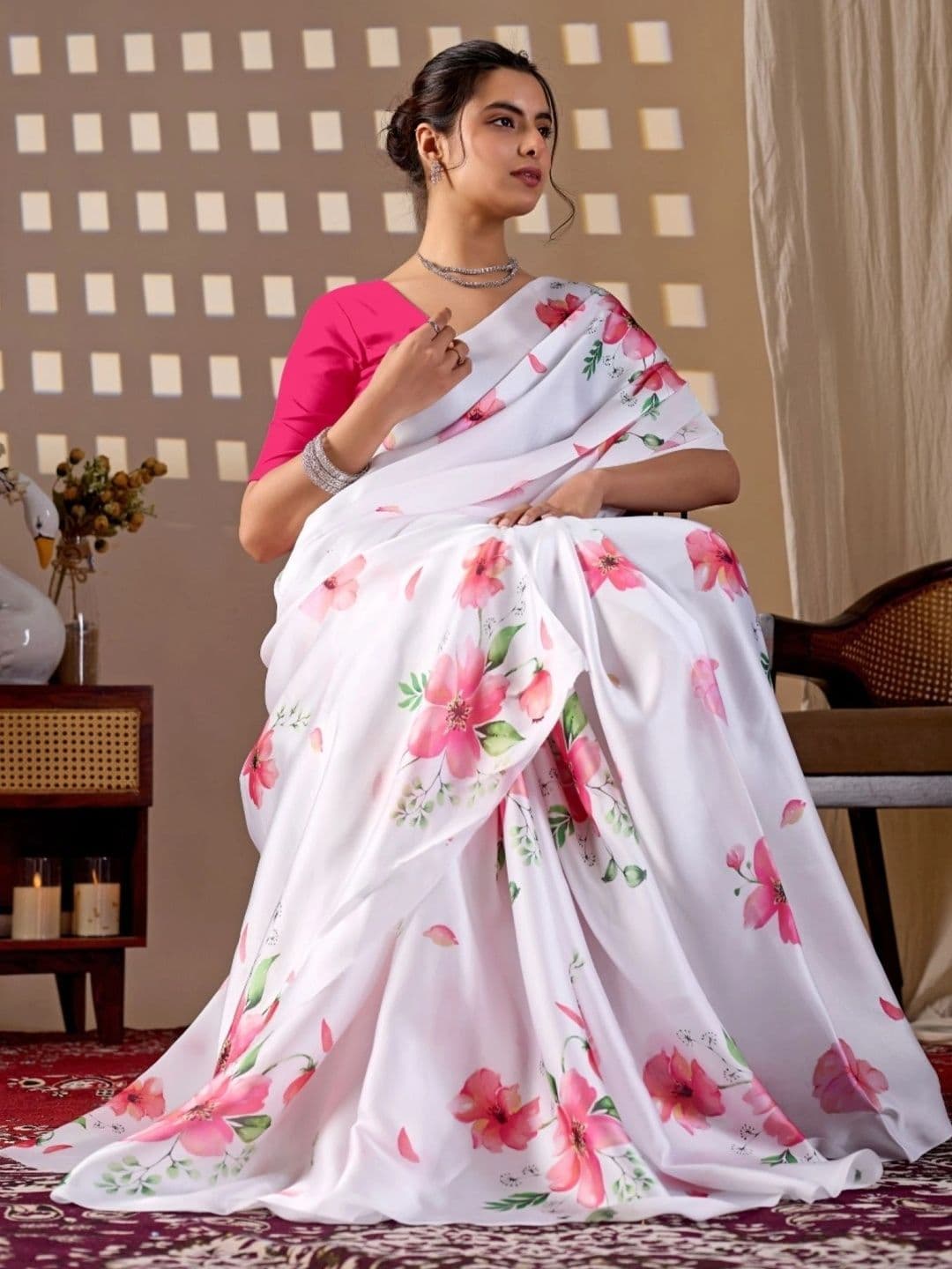 DIVASTRI Floral Designer Saree thumbnail 2