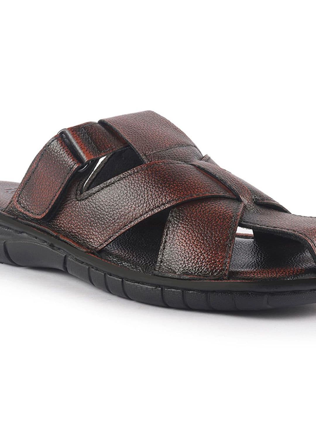 FAUSTO Men Leather Comfort Sandals thumbnail 2