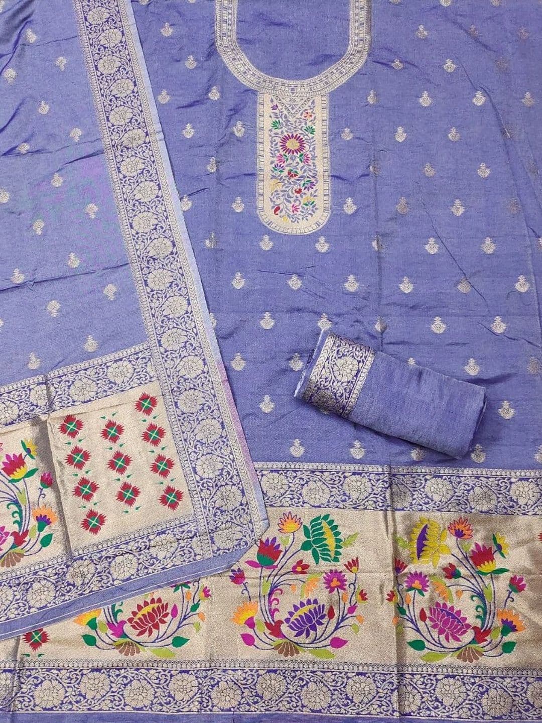 Dhaaga Ghar Pure Cotton Unstitched Dress Material thumbnail 3
