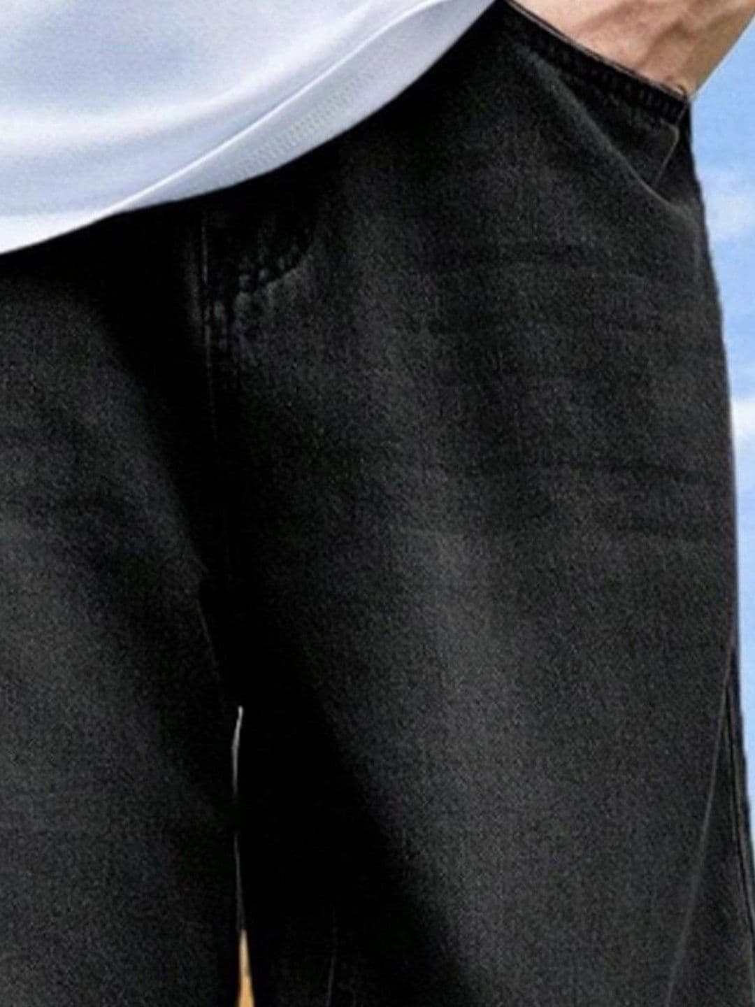 MASTERLY WEFT Men Mid-Rise Stretchable Denim Baggy Jeans thumbnail 5