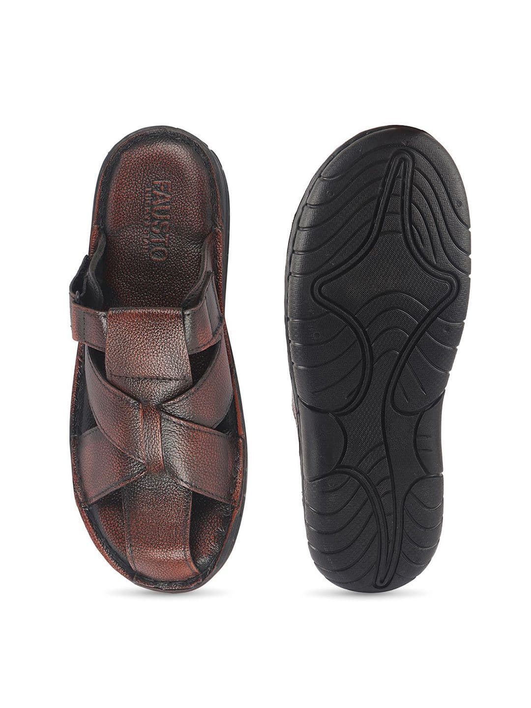 FAUSTO Men Leather Comfort Sandals thumbnail 7