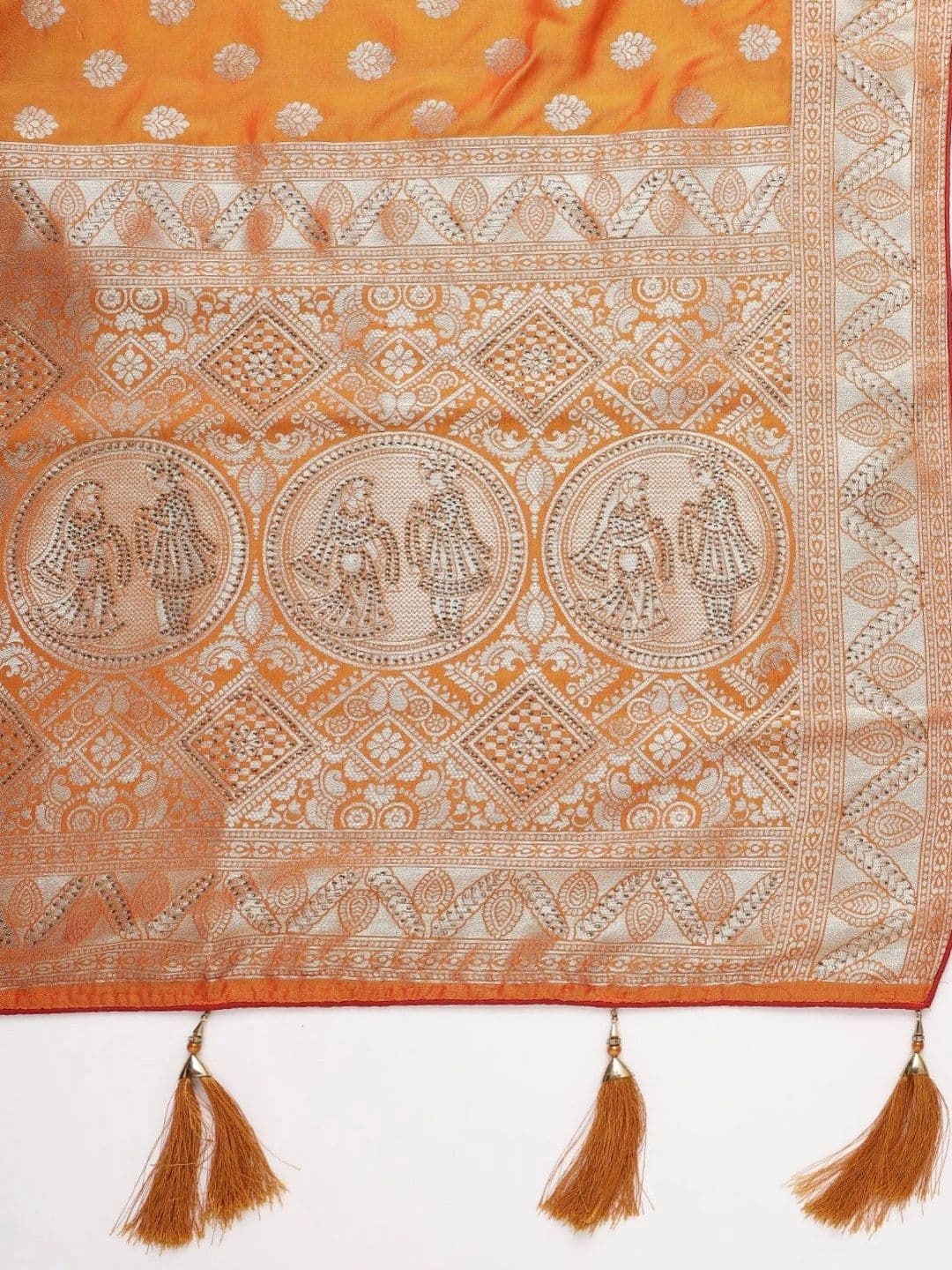 KALINI Woven Design Zari Art Silk Banarasi Saree thumbnail 4