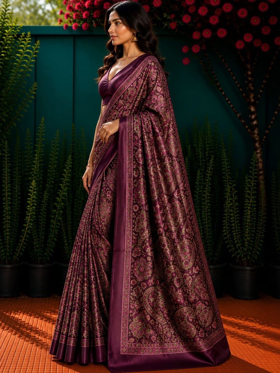 Anouk Zari Art Silk Designer Saree thumbnail 3