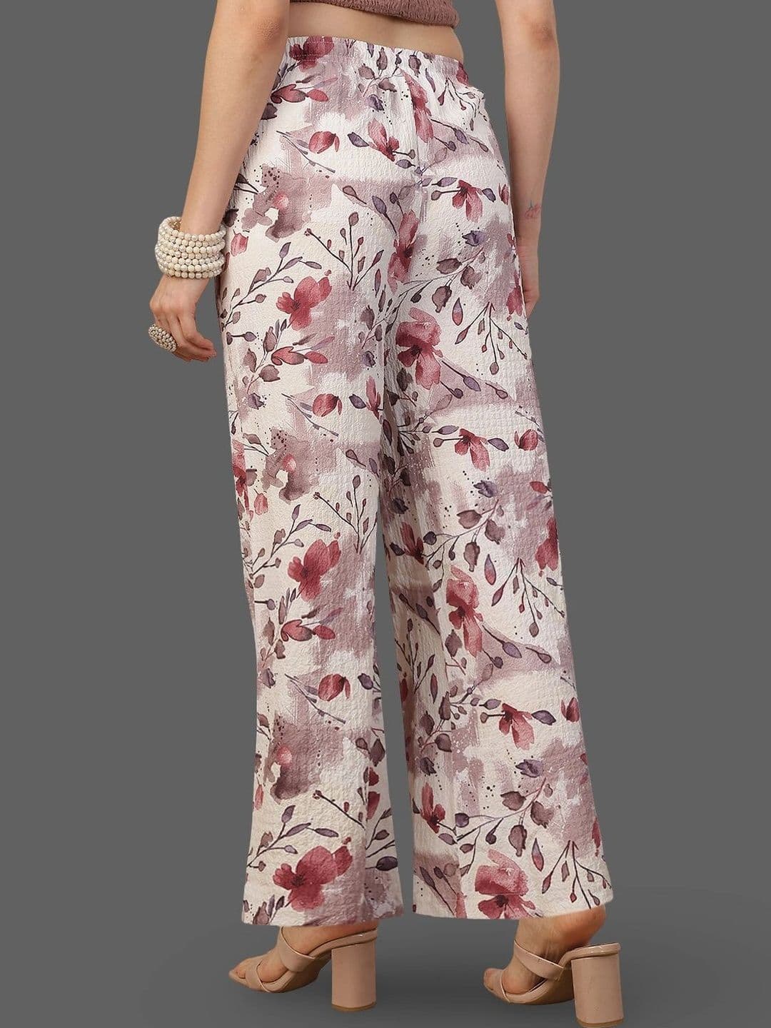 Moda Rapido X Gracit Women Floral Printed Palazzos thumbnail 6