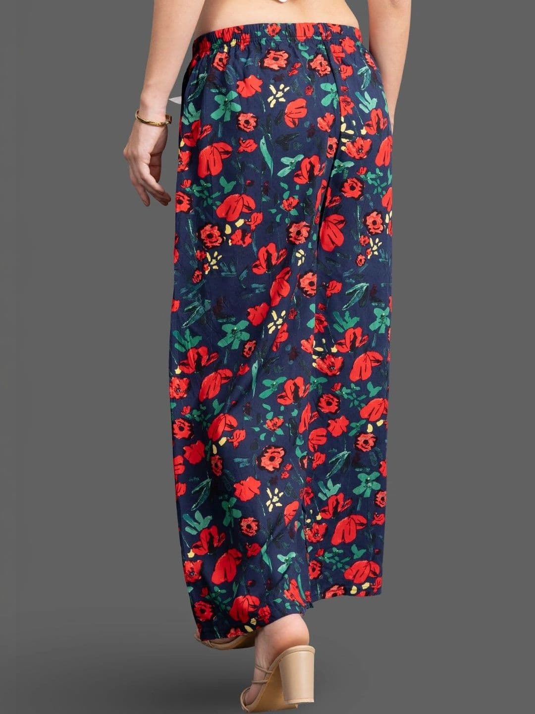 Moda Rapido X Gracit Women Floral Printed Ethnic Palazzos thumbnail 3