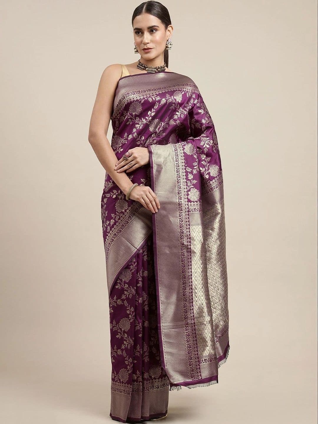 KALINI Woven Design Zari Art Silk Banarasi Saree - view 1