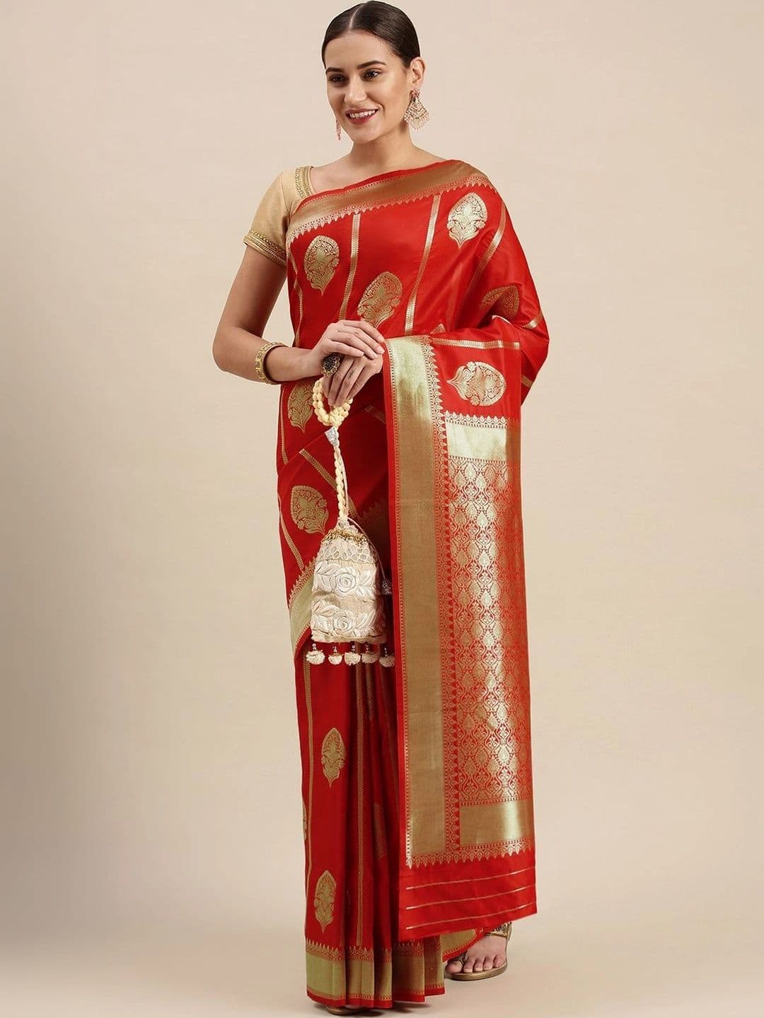 KALINI Woven Design Zari Art Silk Banarasi Saree - view 1