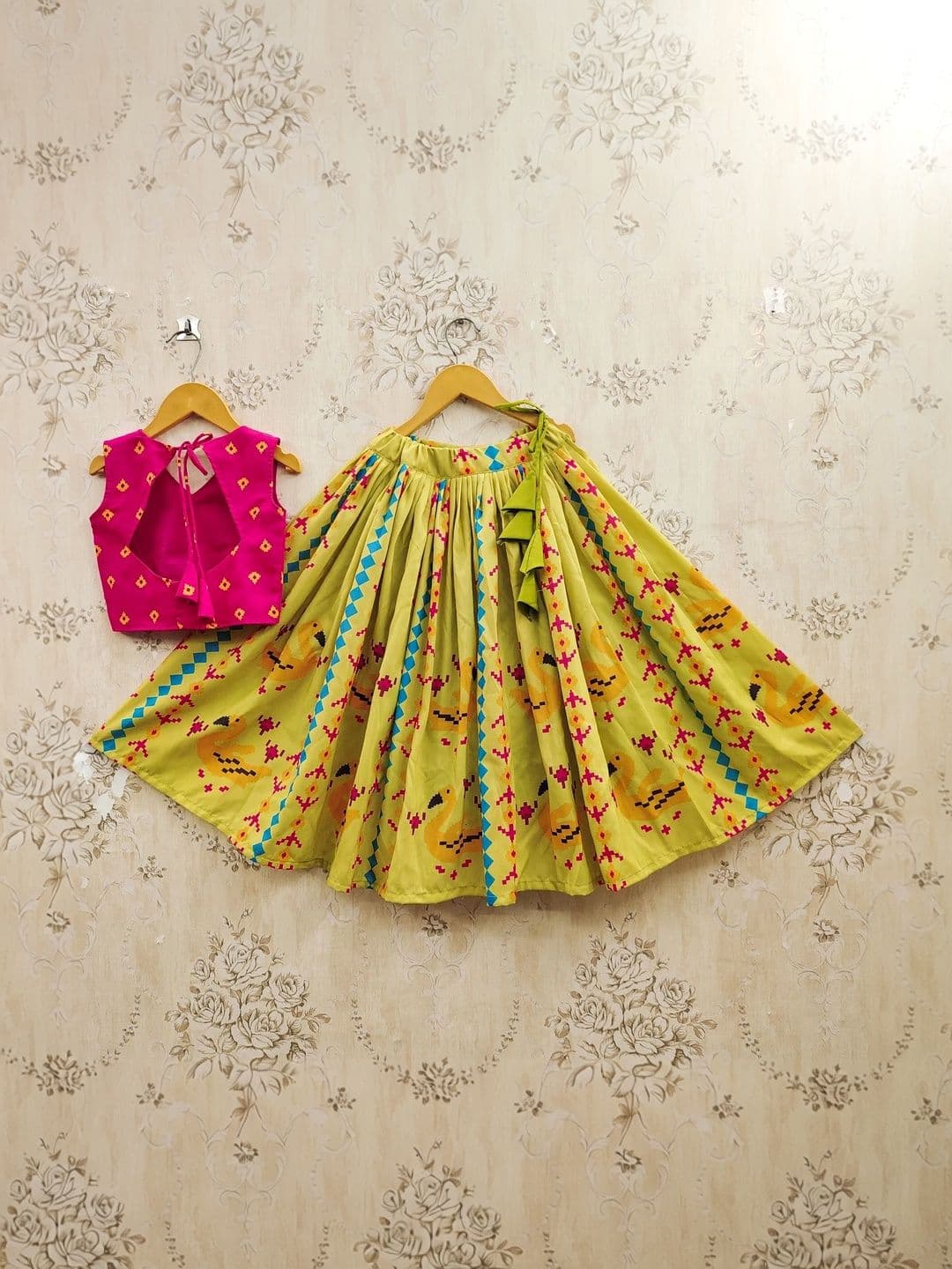KALINI Girls Printed Ready to Wear Lehenga & thumbnail 4