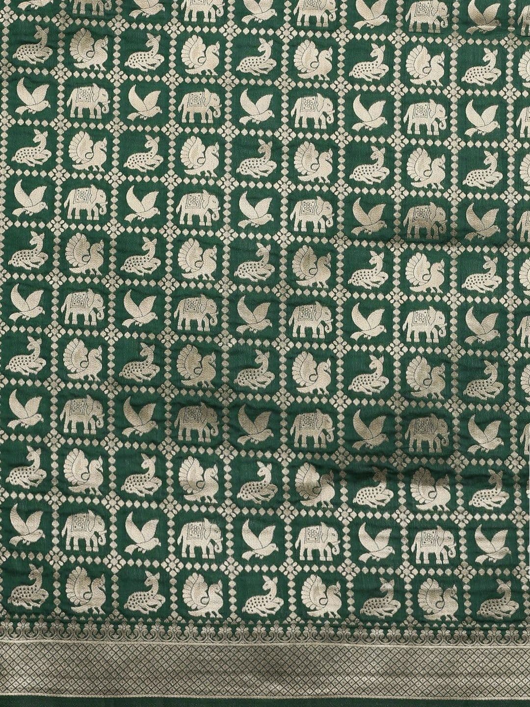KALINI Woven Design Zari Art Silk Banarasi Saree thumbnail 3