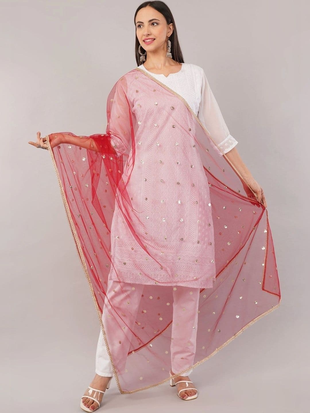IVAARA Dupatta with Sequinned thumbnail 2